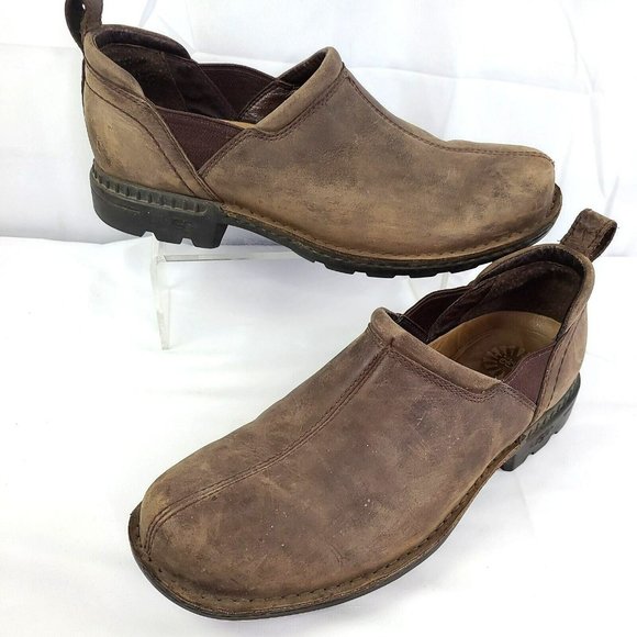 UGG Other - UGG Australia Dyersville Brown Sheepskin Leather Slip On Loafers Shoes Mens 11